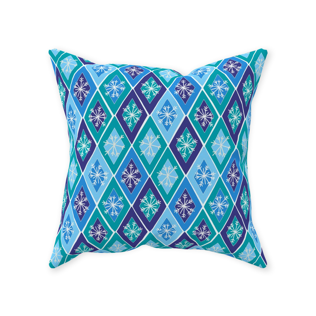 Retro Holy Night Throw Pillow