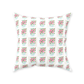 Pink Anemones Throw Pillow