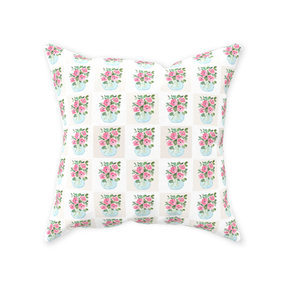 Pink Anemones Throw Pillow