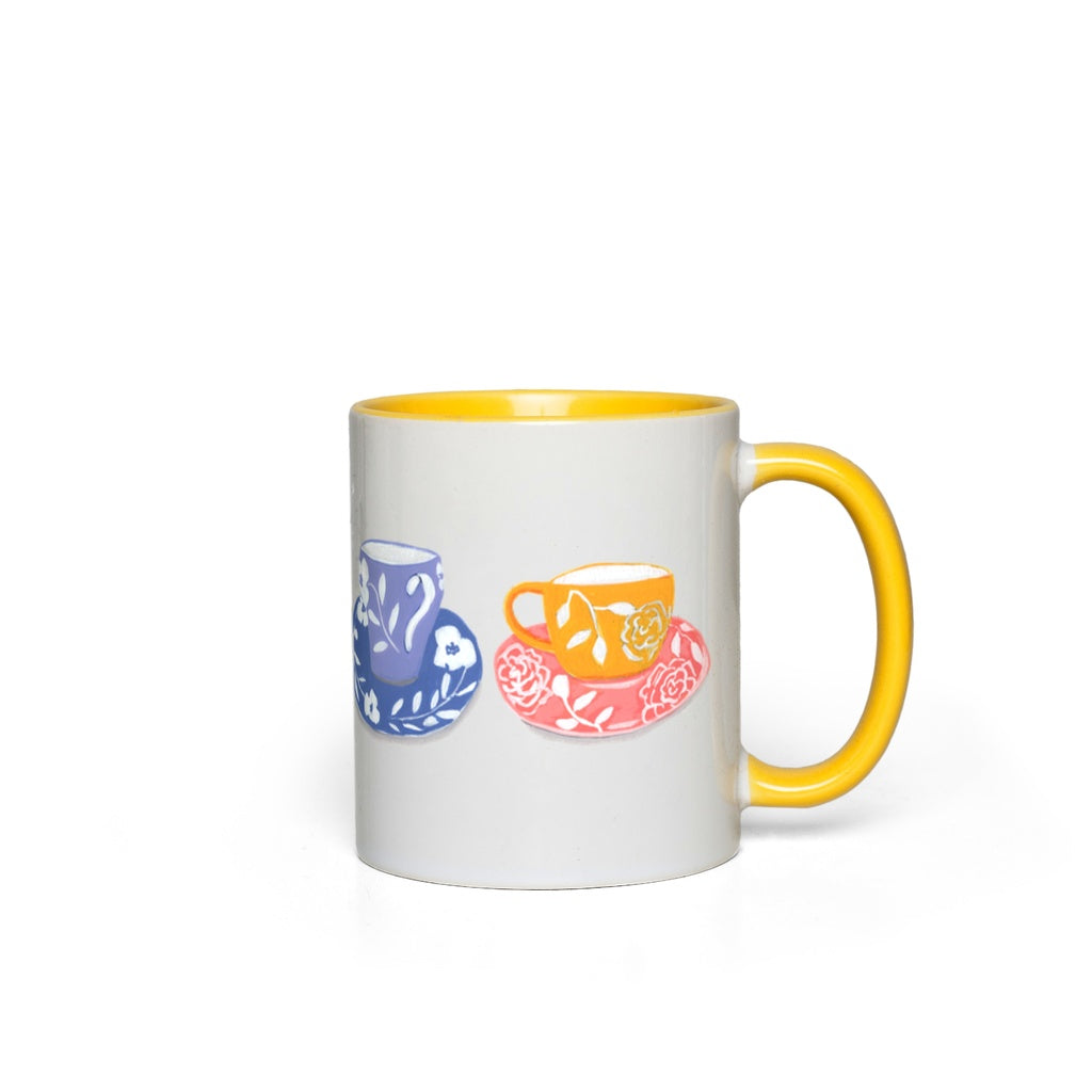 Tea Time Accent Mugs