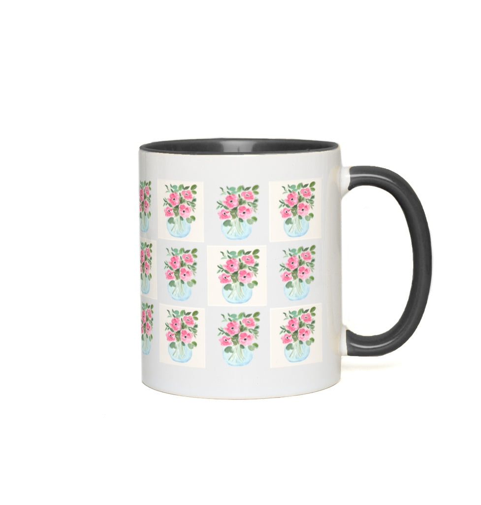 Pink Anemones Accent Mugs