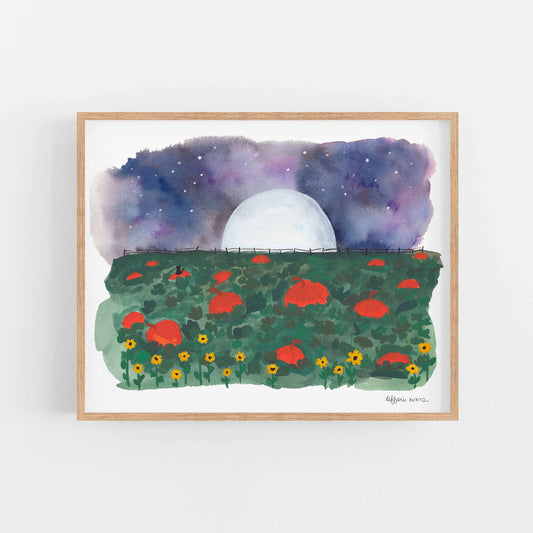 Pumpkin Patch Art Print