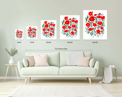 Red Cosmos Art Print