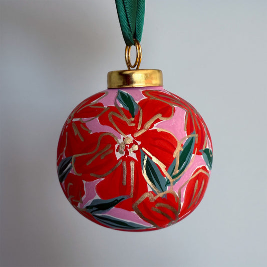 Rudolph's Favorite - Hand Painted Ornament