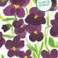 Pansy Posies Art Print