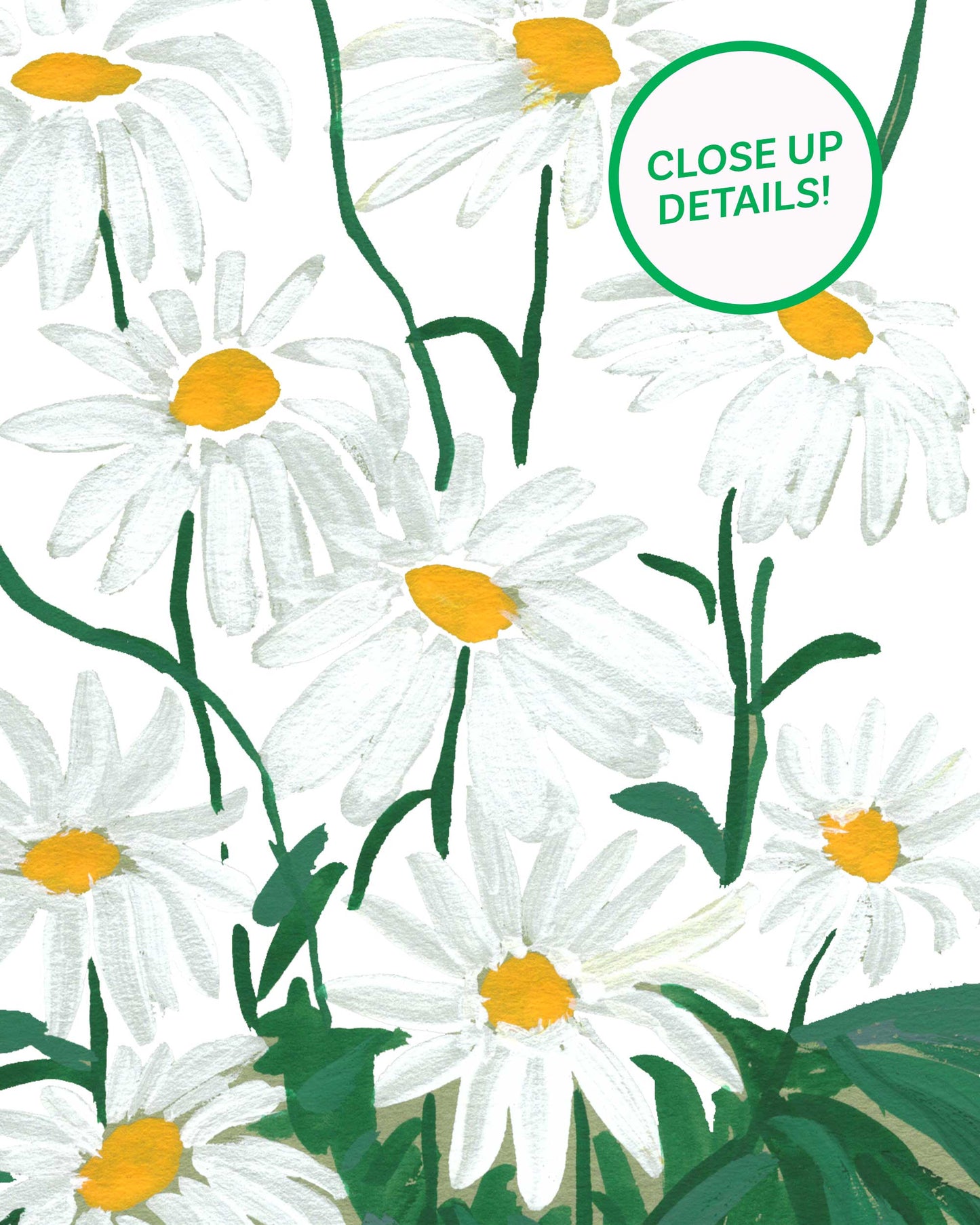 Daisies Posies Art Print