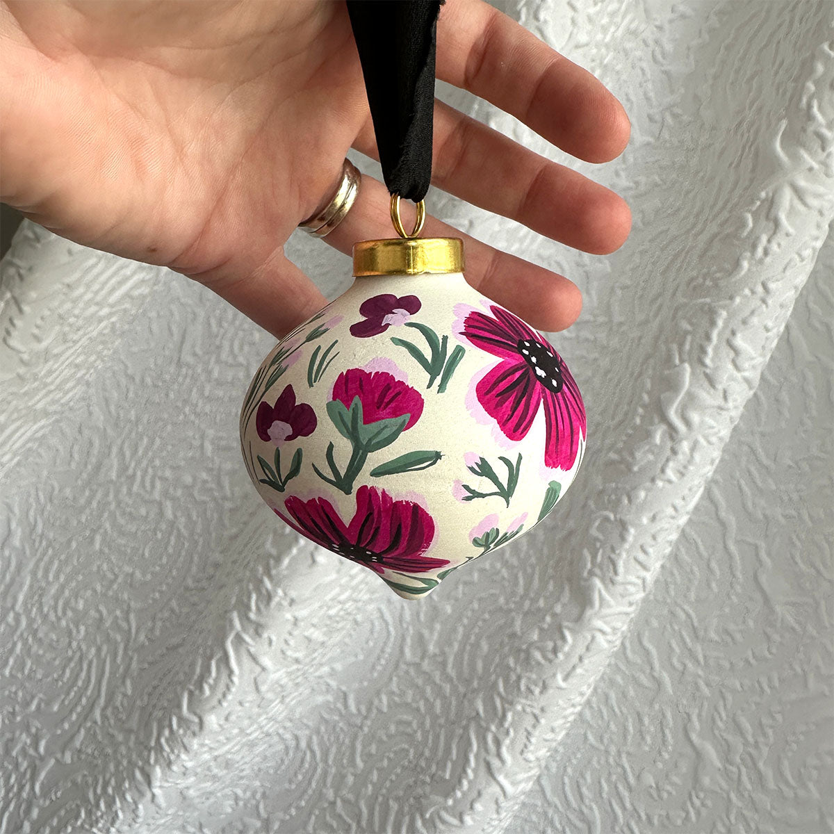 Sugarplum Dreams - Hand Painted Ornament