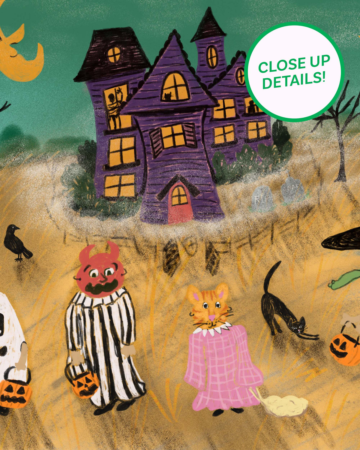 Tricks or Treats Halloween Art Print