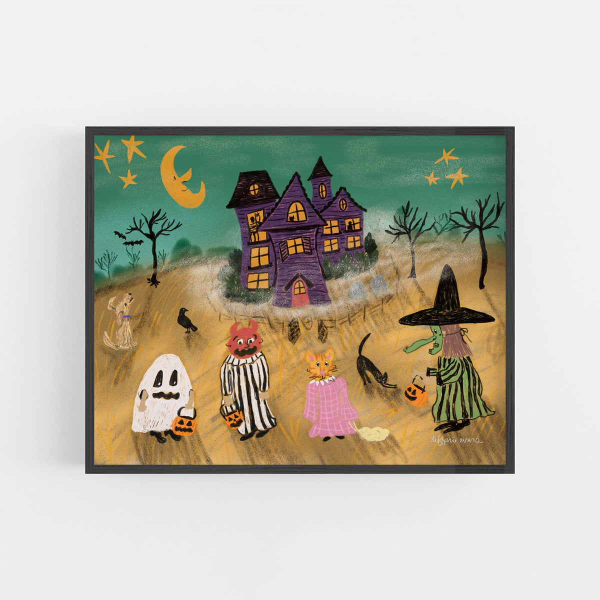 Tricks or Treats Halloween Art Print