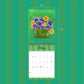 2026 Birth Month Flowers Wall Calendar with Framable 8x10 Art