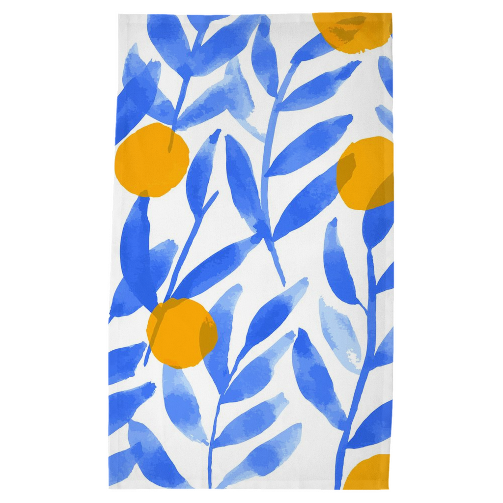 Modern Lemons Tea Towel