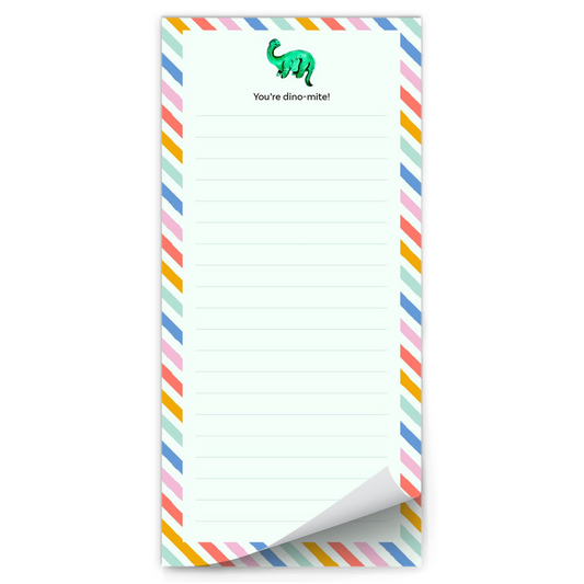 You're Dinomite! Magnetic Notepad, 4.25x9"