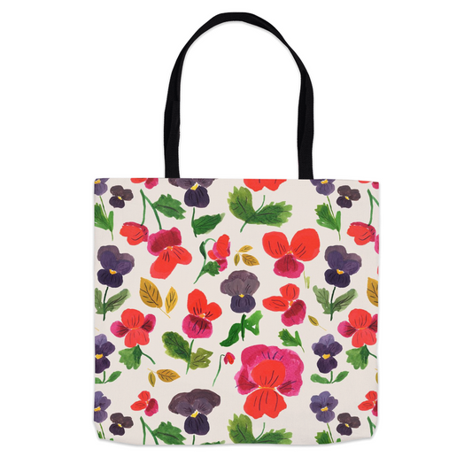 Dancing Pansies Tote Bag