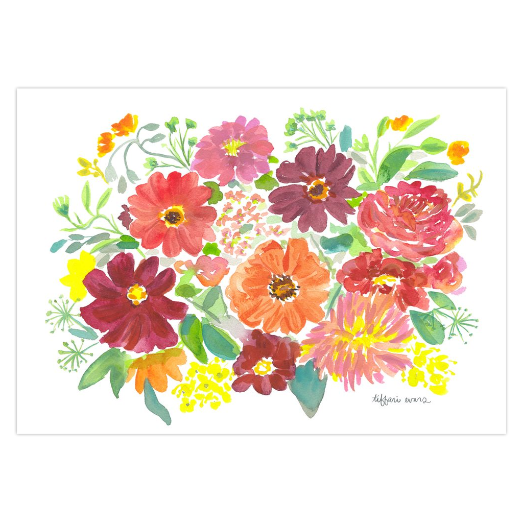 Daisy Dukes Flower Power Stationery Card