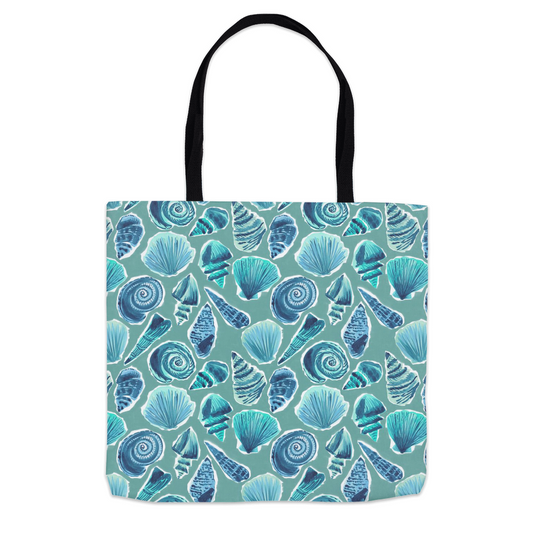 She Sells Seashells in Sea Foam Green Tote Bag