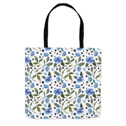 Blue Rose Vines Tote Bag