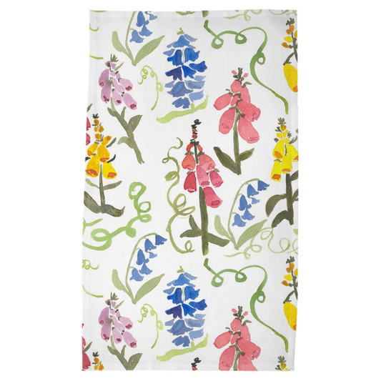 Ring the Bell Flowers Tea Towel