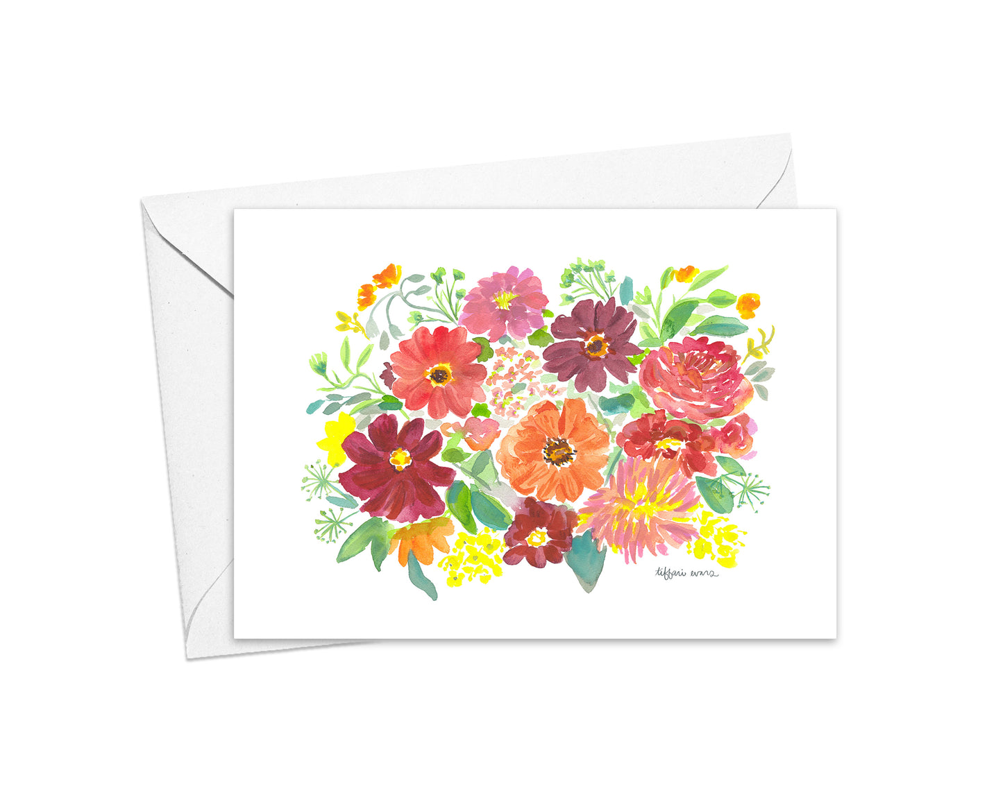 Daisy Dukes Flower Power Stationery Card