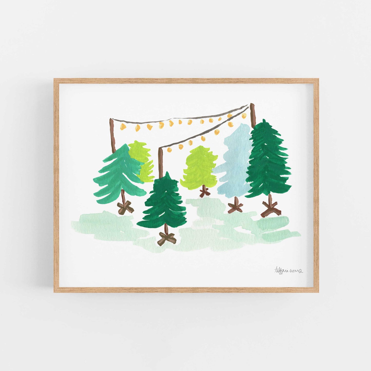 Christmas Tree Lot Art Print