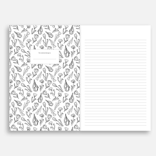 Romantic Florals - Saddle Stitch Notebook