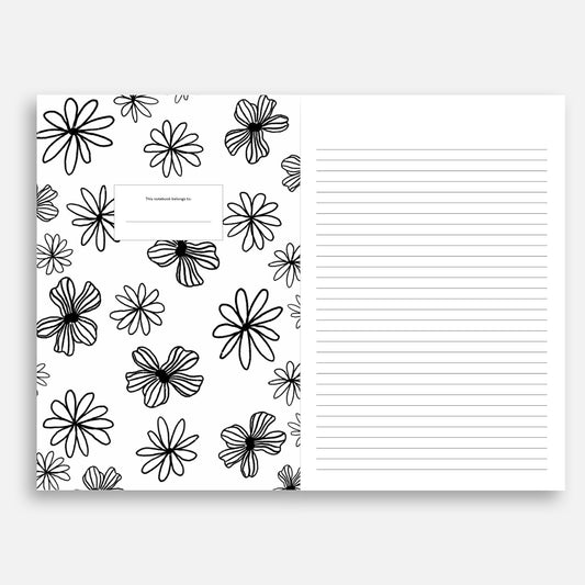 Singin' Little Blue Bird - Saddle Stitch Notebook