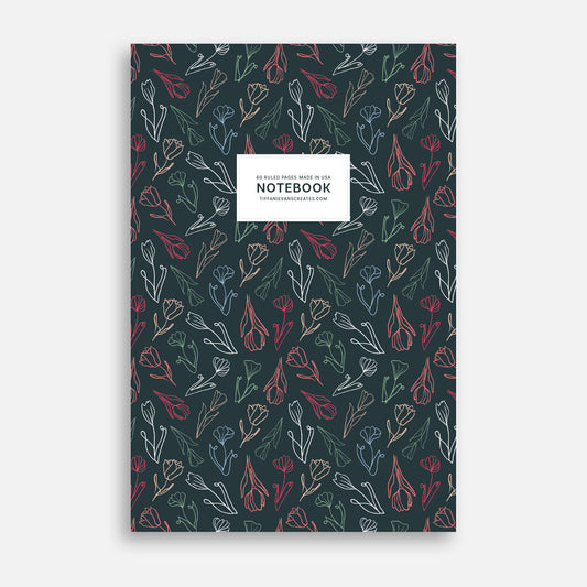 Romantic Florals - Saddle Stitch Notebook