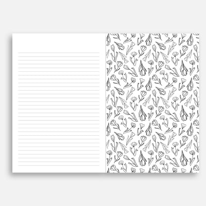 Romantic Florals - Saddle Stitch Notebook