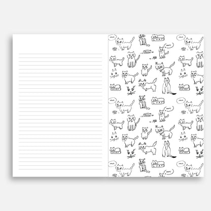 The Hangry Cats - Saddle Stitch Notebook