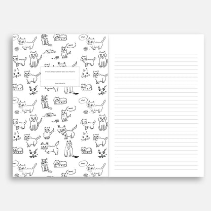 The Hangry Cats - Saddle Stitch Notebook