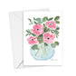 Pink Anemones Note Cards
