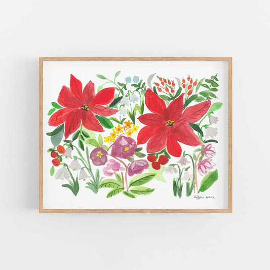 Poinsettia Art Print