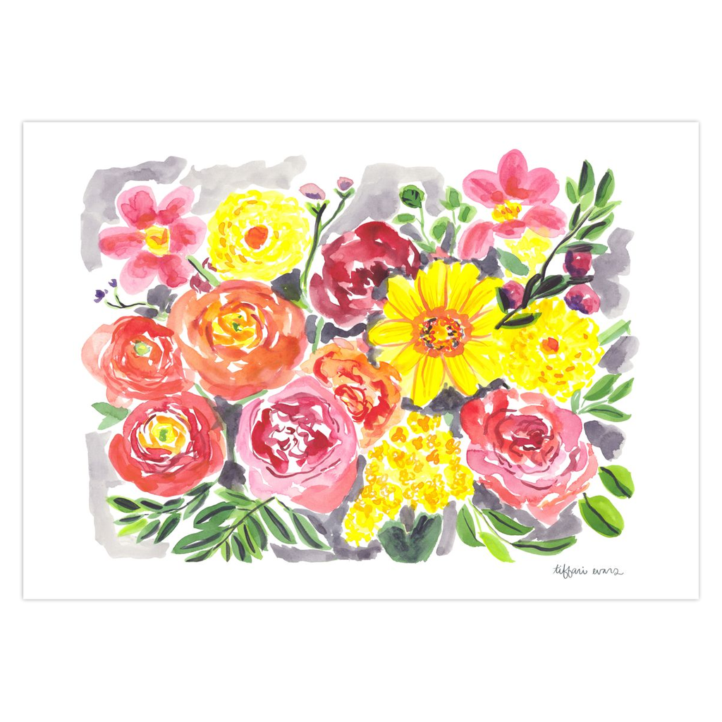 A Burst of Flower Happy Stationery Cards