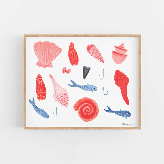 Beach Treasures Art Print