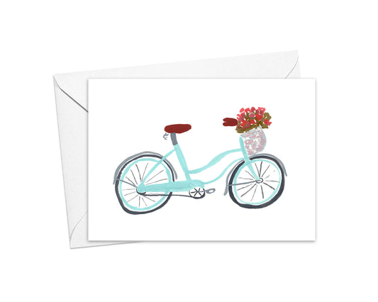 Beach Cruiser Stationery Card