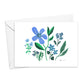 Blue Vintage Flowers Note Cards