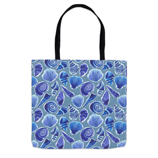 She Sells Seashells in Ocean Blue Tote Bag