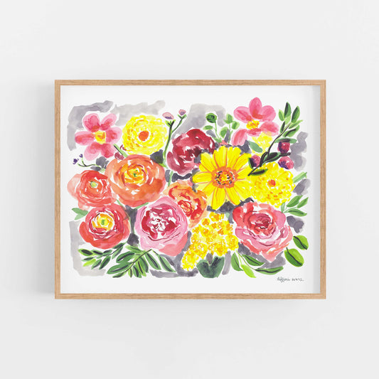 A Burst of Happy Art Print