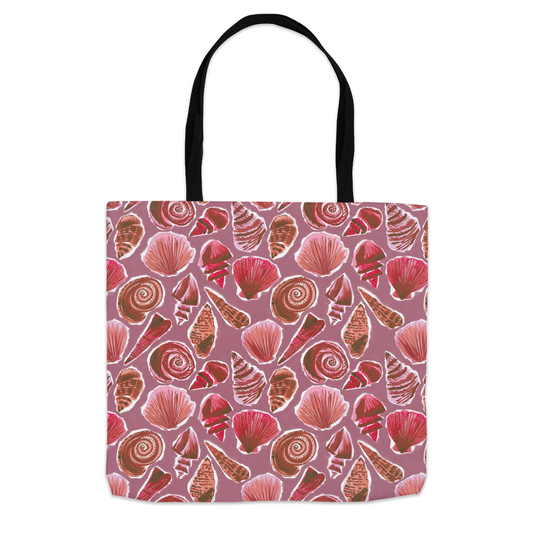 She Sells Seashells in Coral Tote Bag