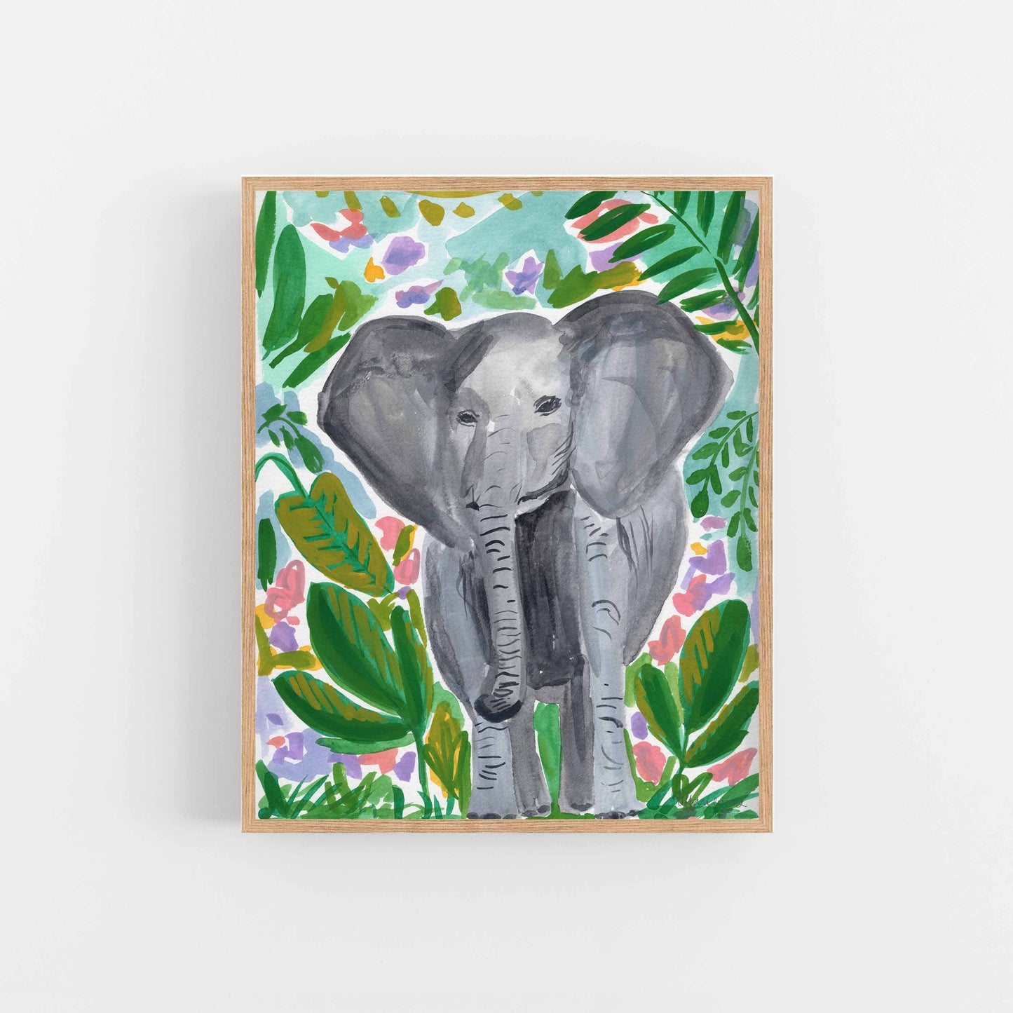 Friendly Elephant Art Print