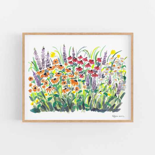 Park Flowers Art Print