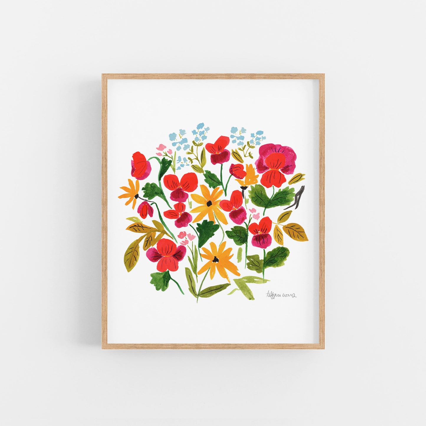 Power to the Pansy Art Print