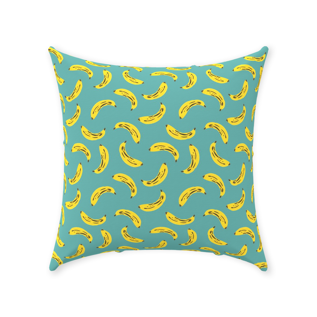 That's Bananas Throw Pillow