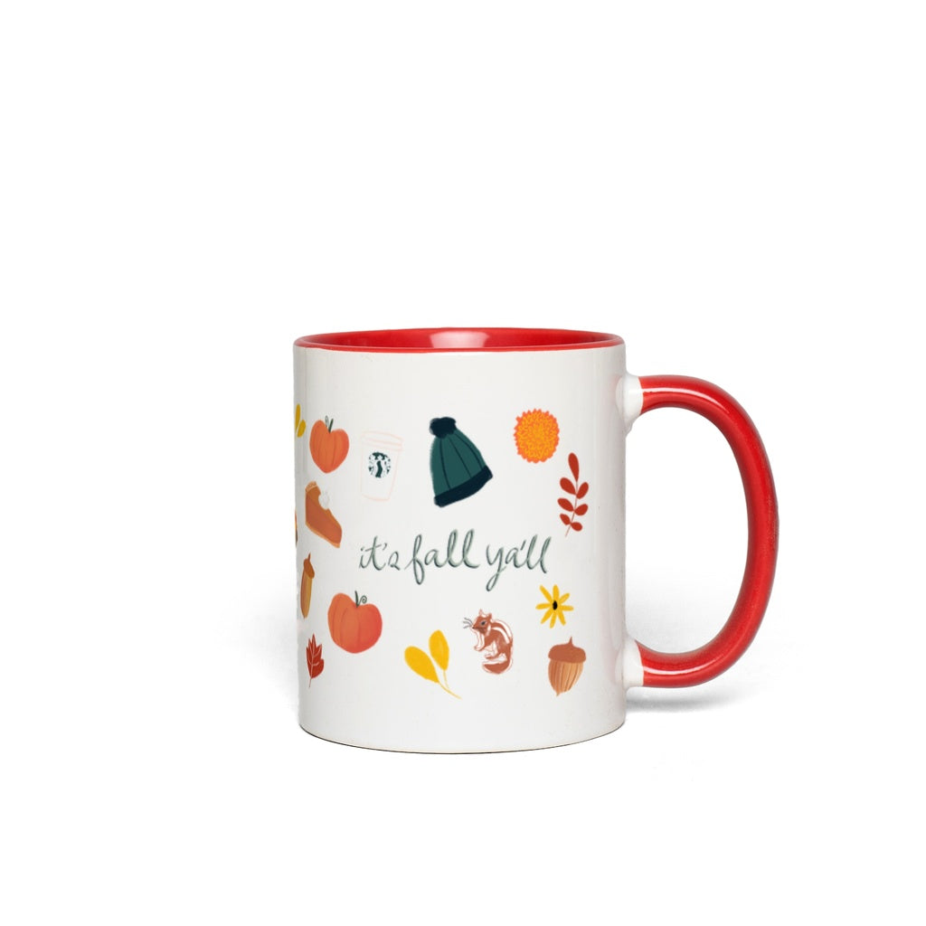 It's Fall Ya'll Accent Mugs