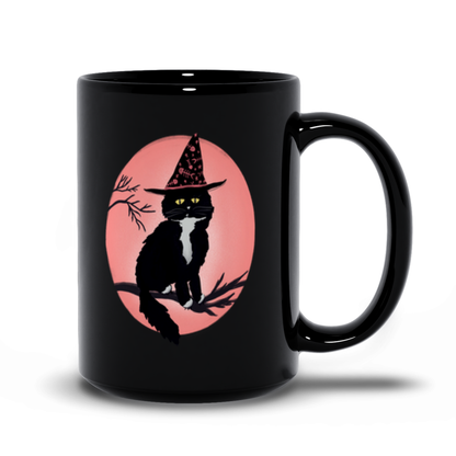 Have a Terrible Halloween Black Cat Mug