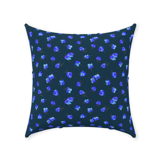 Itty Bitty Flowers Throw Pillow