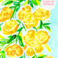 Yellow Spring Roses Art Print