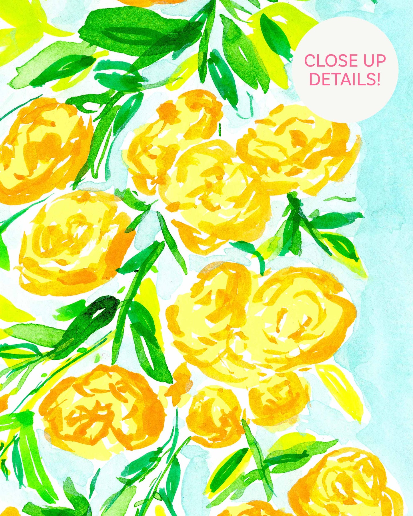 Yellow Spring Roses Art Print