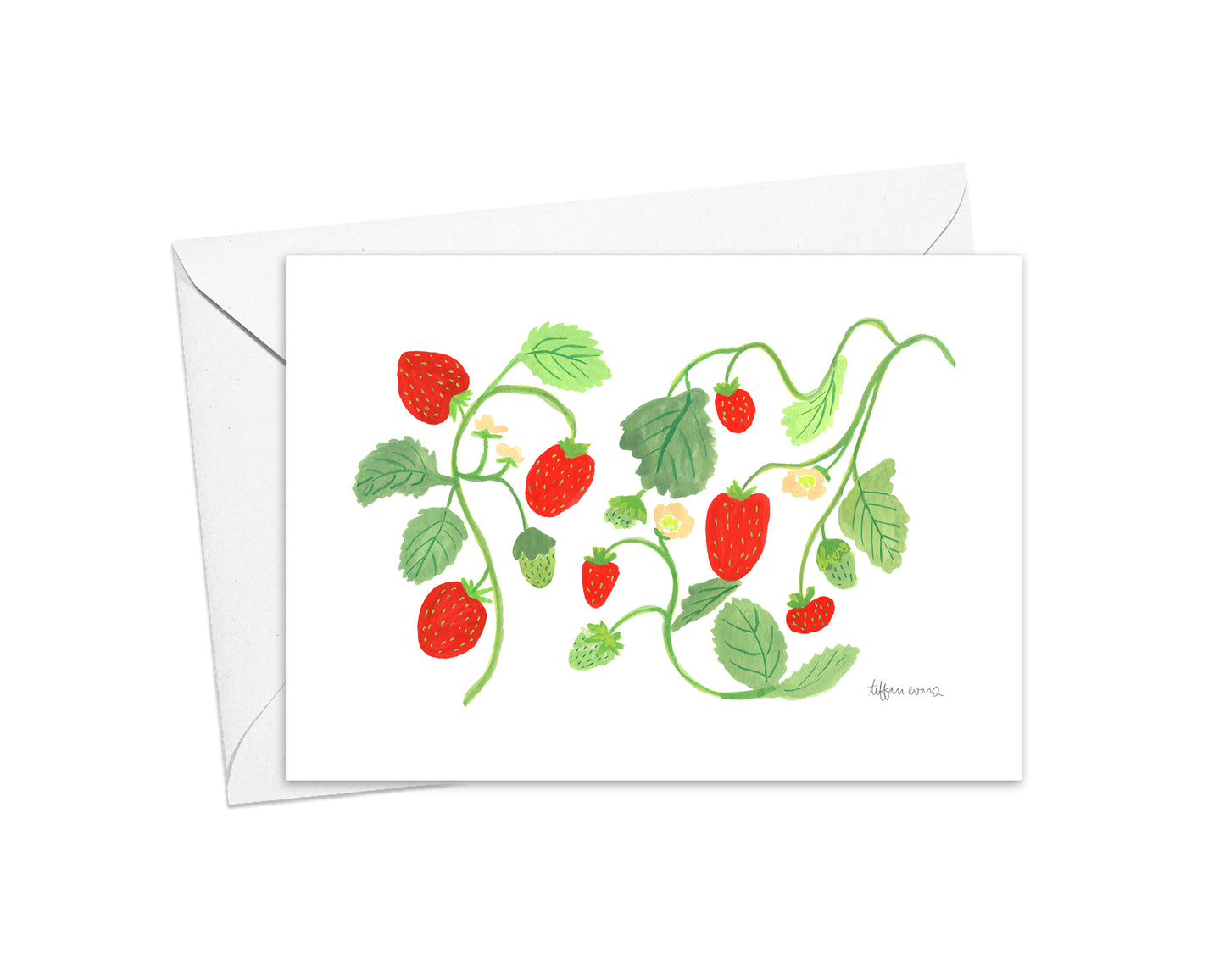 Strawberry Fields Stationery Cards