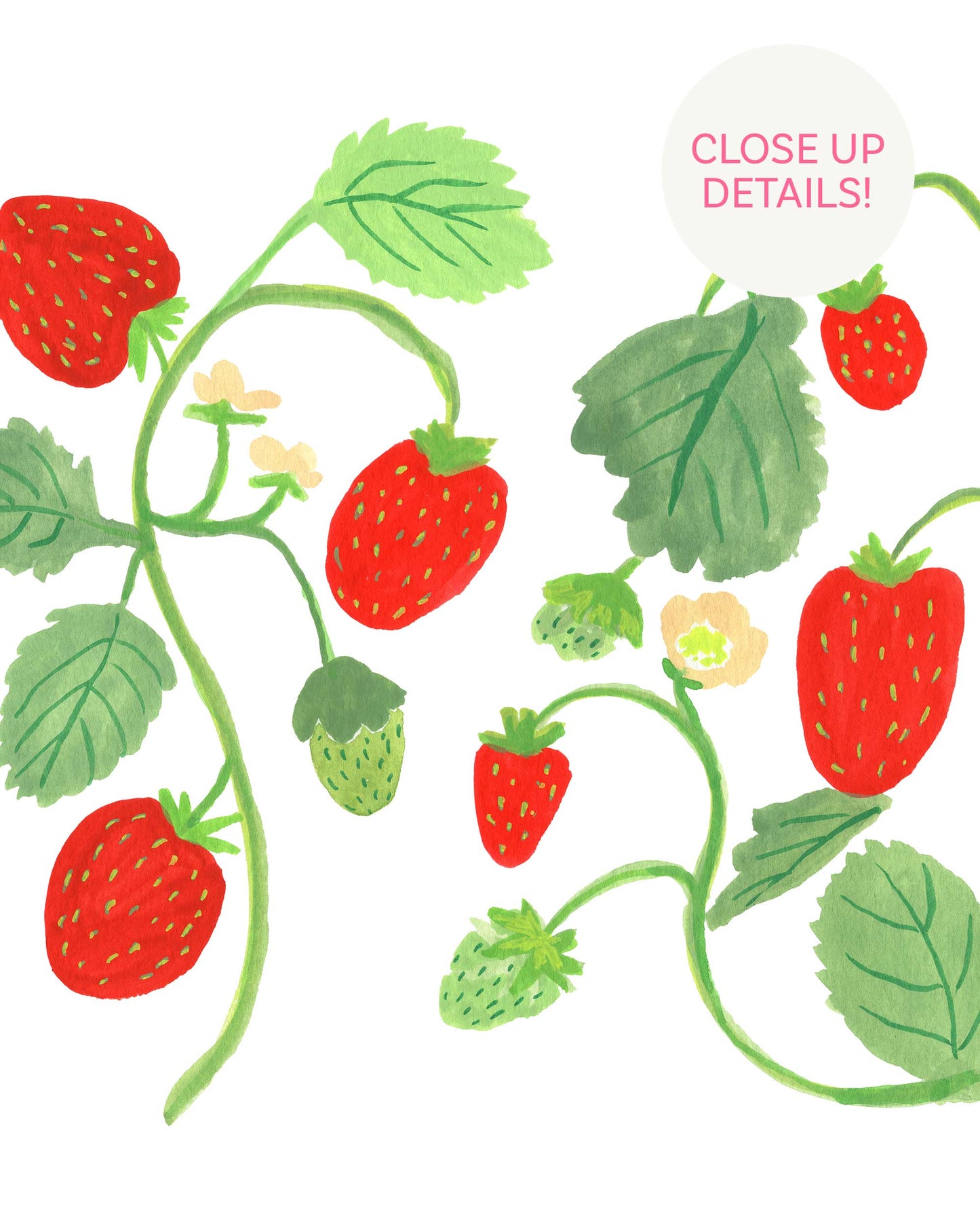 Summer Strawberries Art Print