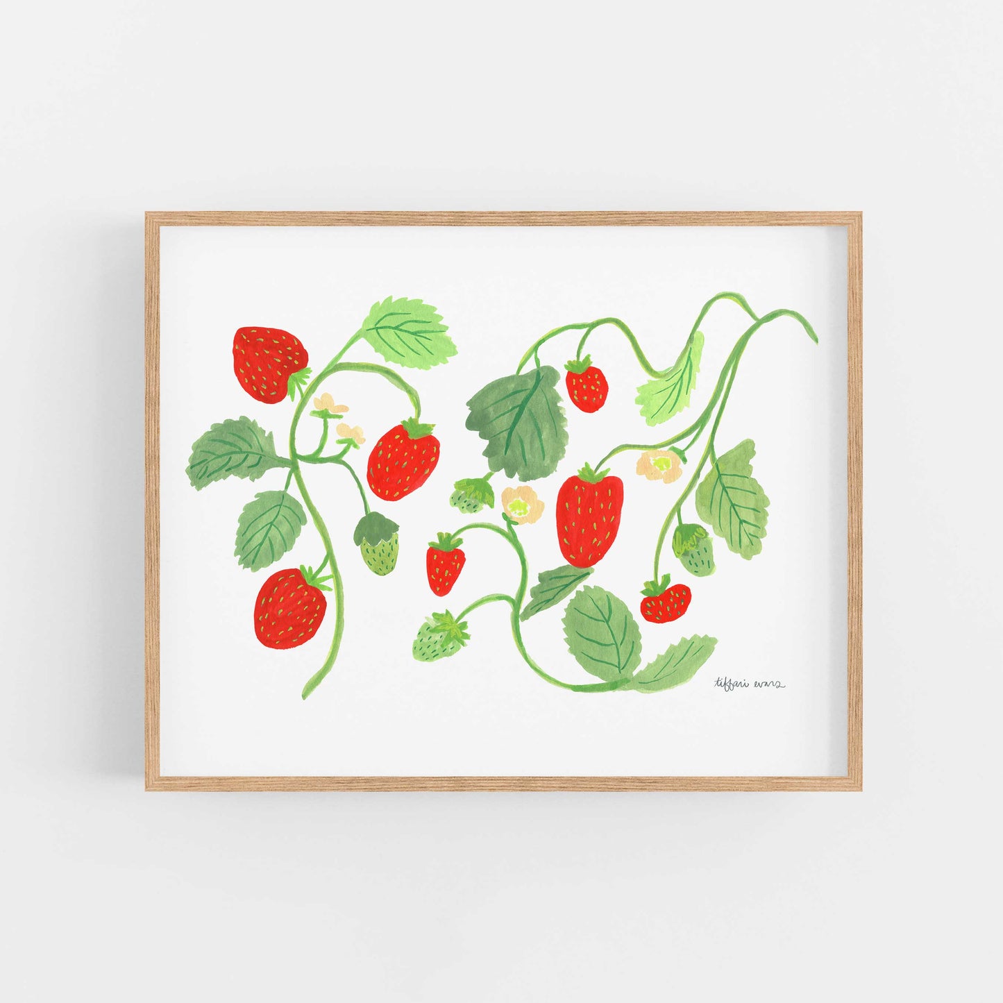 Summer Strawberries Art Print